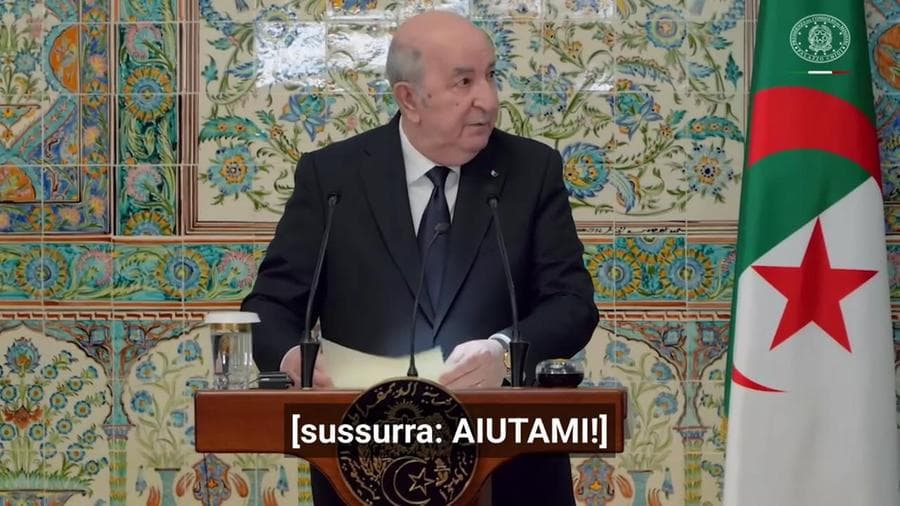 Meloni in Algeria, il traduttore italiano va in difficoltà: "Aiutami"