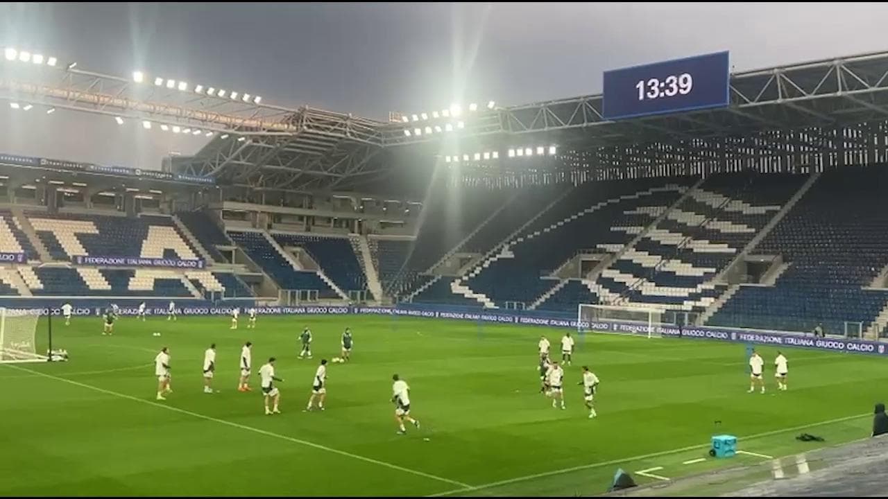 L'Italia verso l'Irlanda del Nord. Il video dell'allenamento della Nazionale a Bergamo