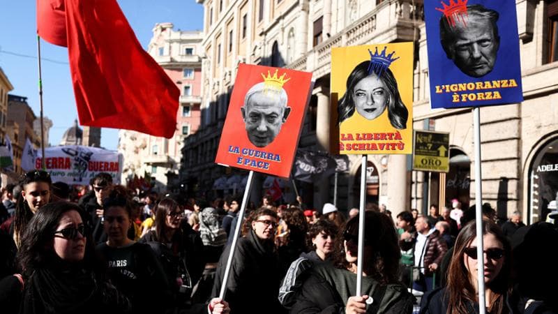 Roma, 28 marzo: il corteo "No Kings"