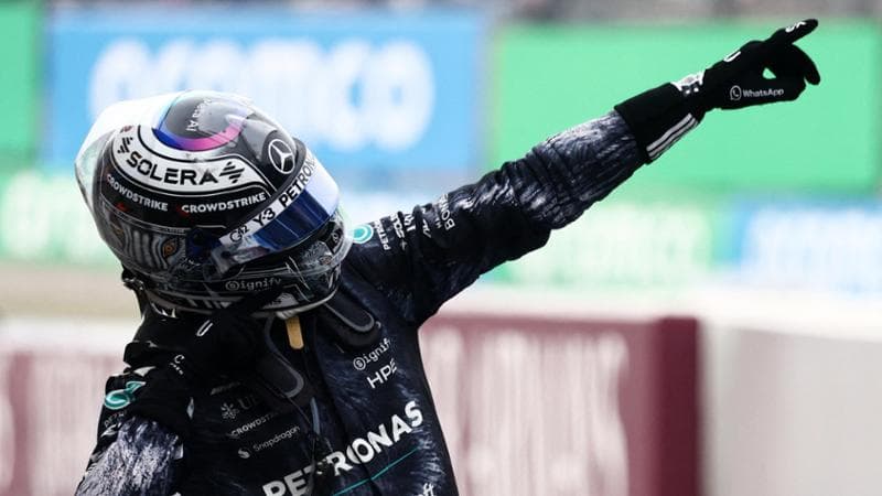 Kimi Antonelli esulta come Usain Bolt