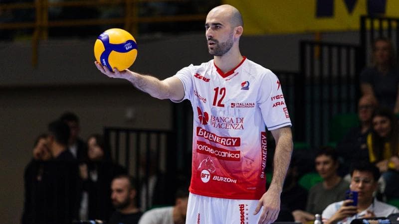 Gianluca Galassi durante gara 5 con Modena (foto Gas Sales Bluenergy Volley Piacenza)