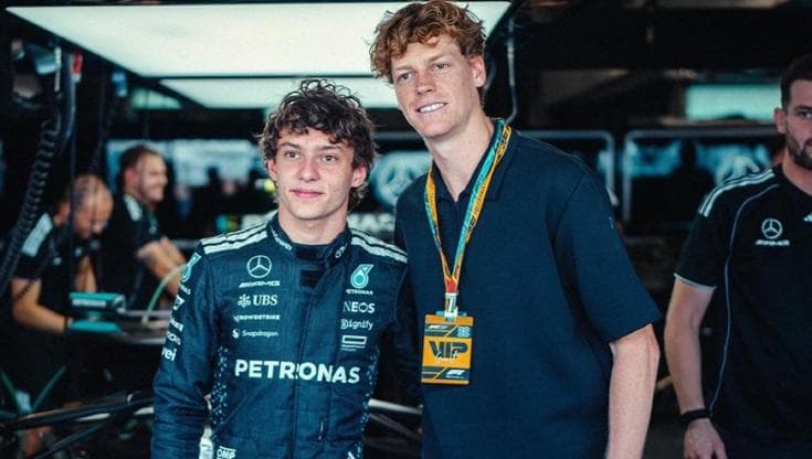 Kimi Antonelli e Jannik Sinner