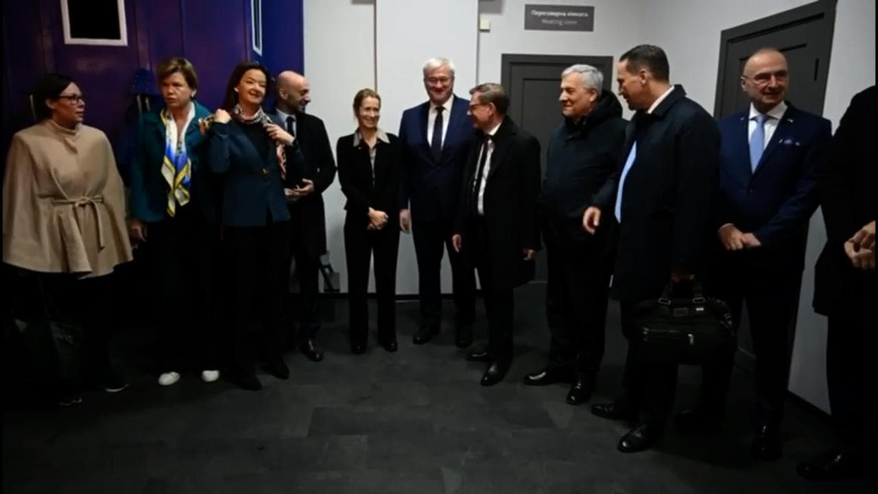 Kiev, riunione dei ministri degli esteri europei: l'arrivo in treno nella capitale Ucraina