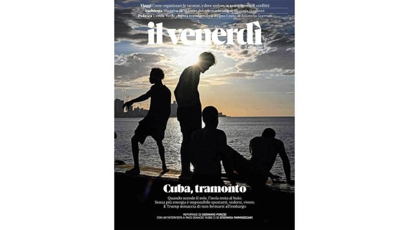 Sul nuovo Venerdì il tramonto di Cuba