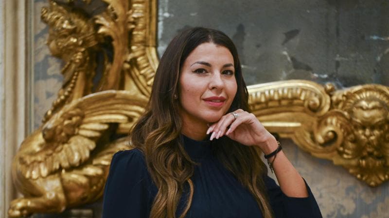 La giornalista Claudia Conte
