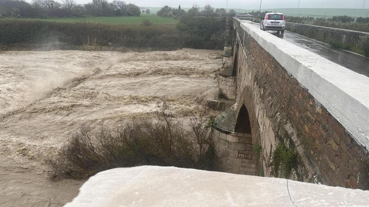 Il fiume Cervaro nelle zone di Bovino Troia Giardinetto, nel Foggiano