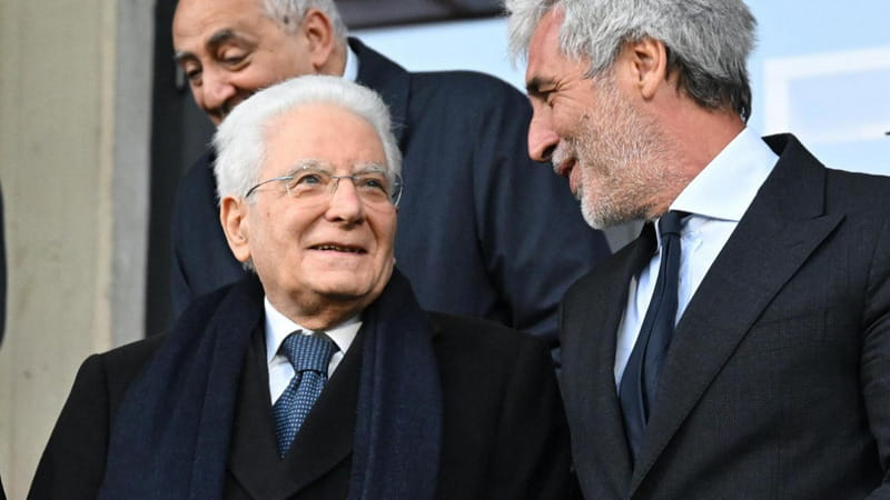 Sergio Mattarella al Barbera per Palermo-Avellino