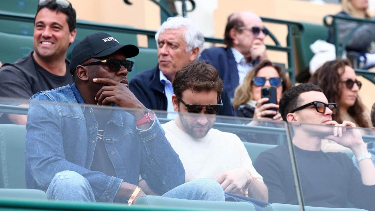 Usain Bolt tribünde