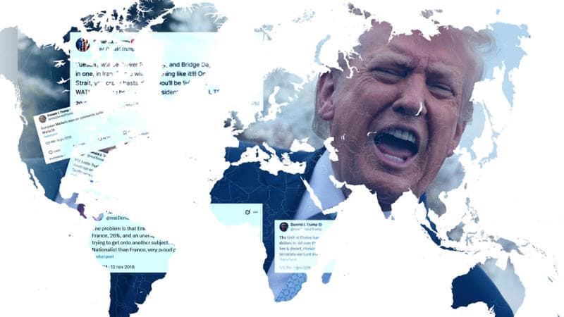 Gli insulti di Trump al mondo intero: la mappa delle offese del presidente americano