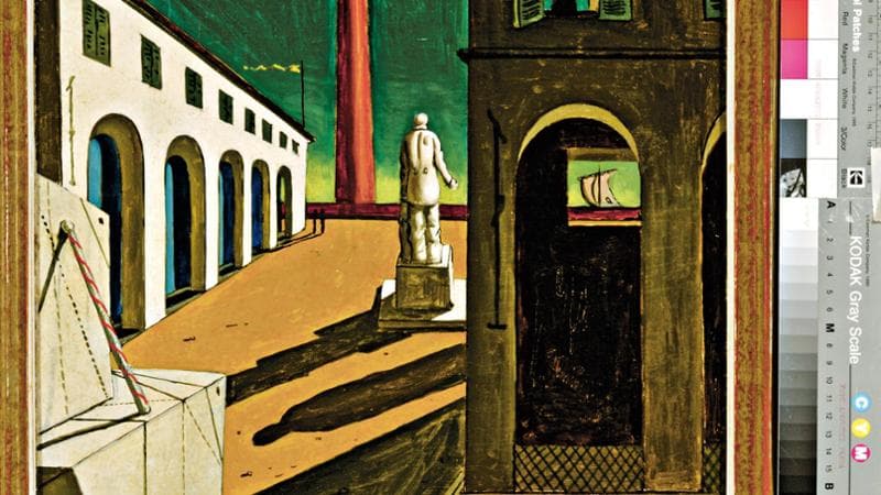Giorgio de Chirico, Enigma&nbsp;della partenza (anni Trenta. Olio su tela Fondazione Magnani-Rocca, Mamiano di Traversetolo, Parma) /&nbsp;&copy;Pinacoteca di Brera, Milano &ndash; MiC &copy; Carlo Carr&agrave;, by SIAE
