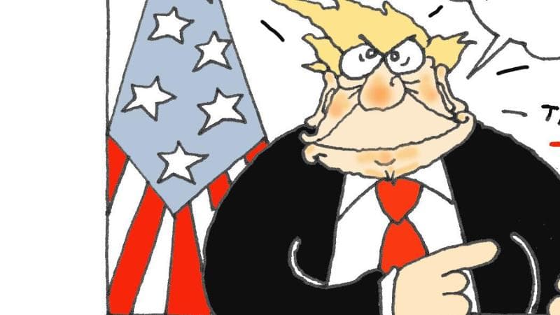 Le minacce di Trump viste da Ellekappa