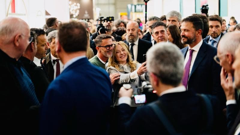 Verona, 14 aprile: Giorgia Meloni al Vinitaly