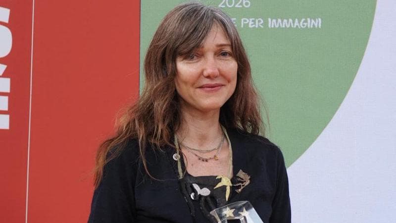 Beatrice Alemagna alla premiazione a Bologna