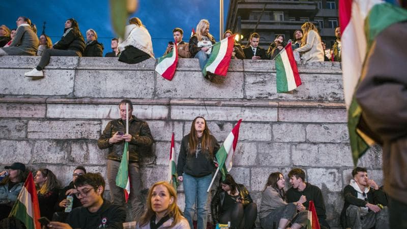 Budapest. Festeggiamenti in piazza&nbsp;
