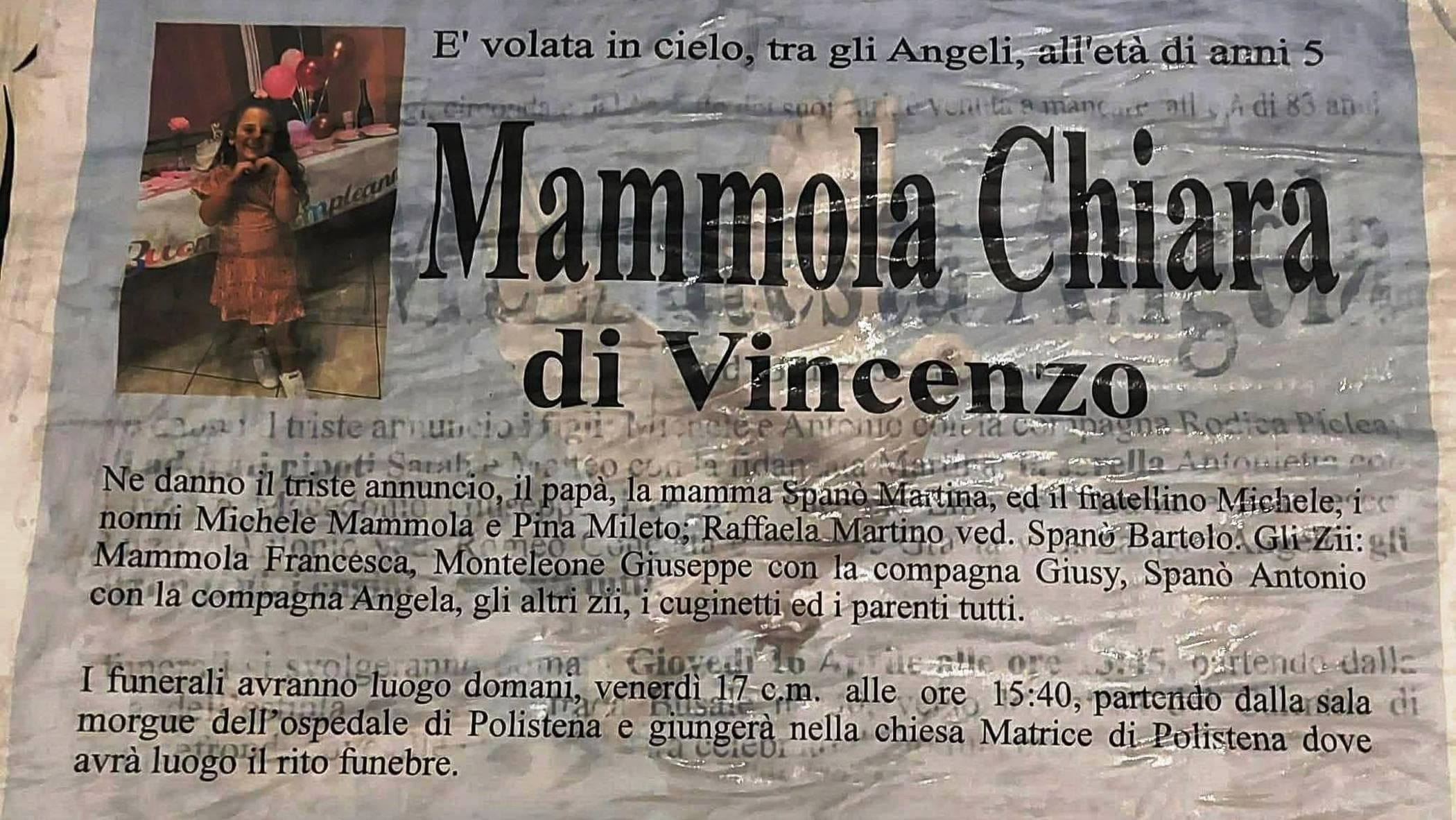 Reggio Calabria, bimba di 5 anni muore travolta dal trattore guidato dal padre