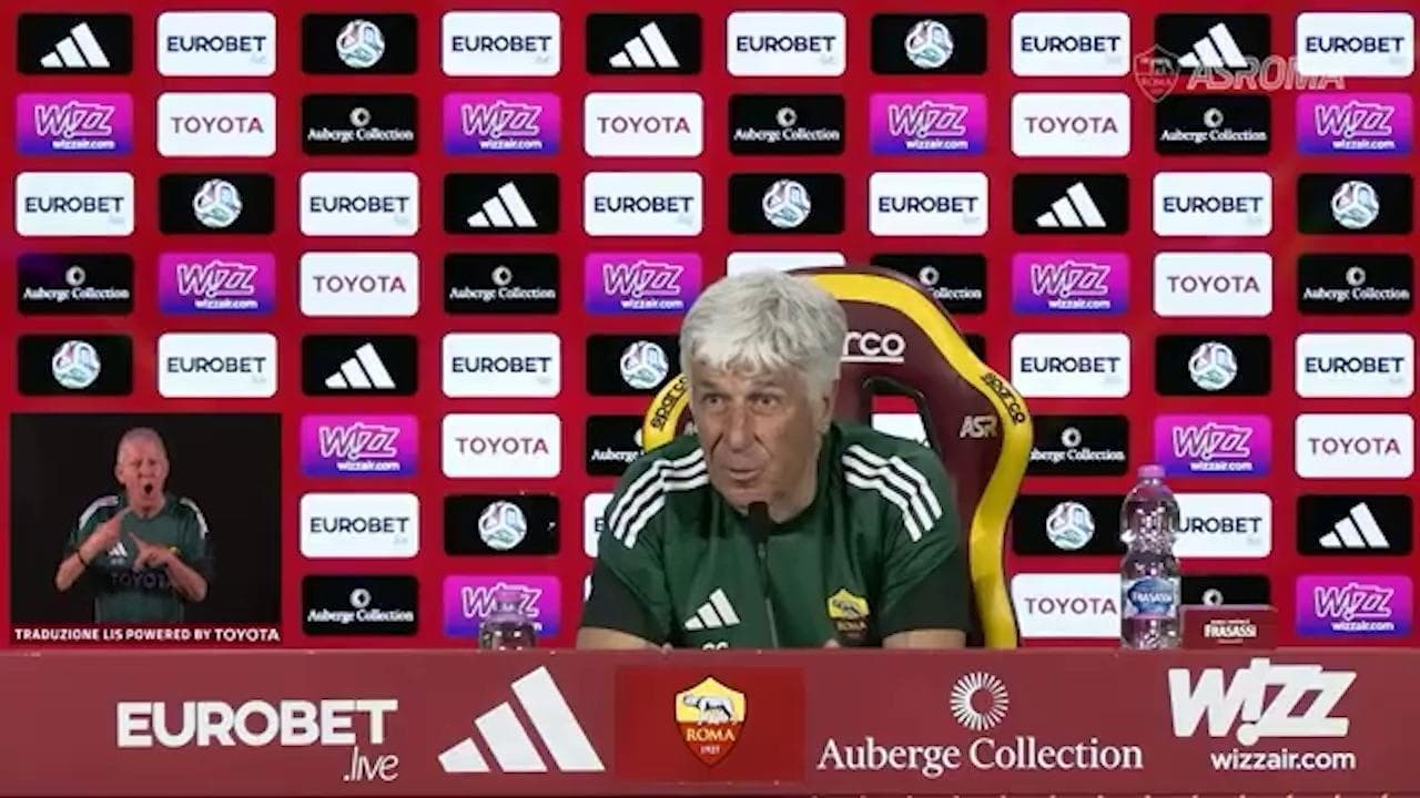 Gasperini si commuove parlando di Percassi e lascia la conferenza stampa