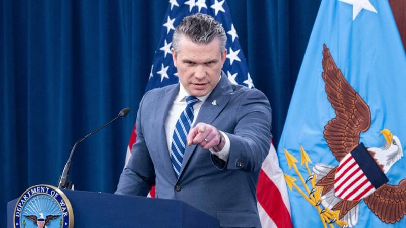 Washington, 16 aprile: il ministro della Guerra Pete Hegseth