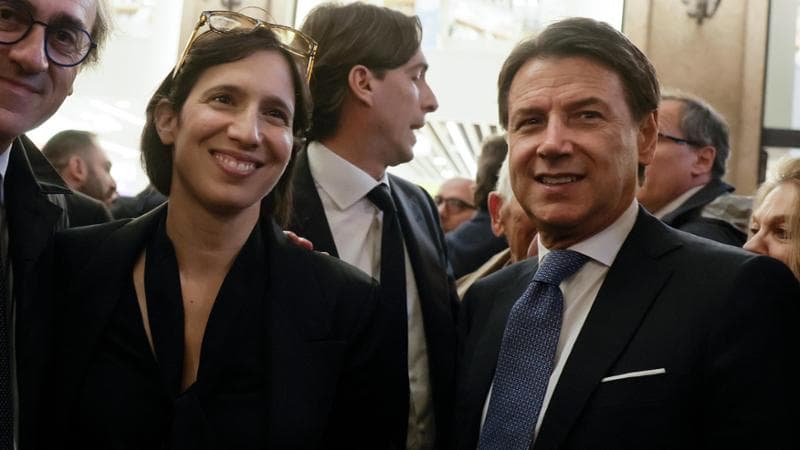 Roma, 15 aprile: Elly Schlein e Giuseppe Conte