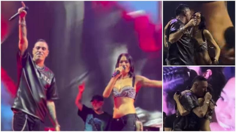 Il ritorno di Marracash e Elodie: cantano insieme a sorpresa al concerto del rapper, poi l'abbraccio