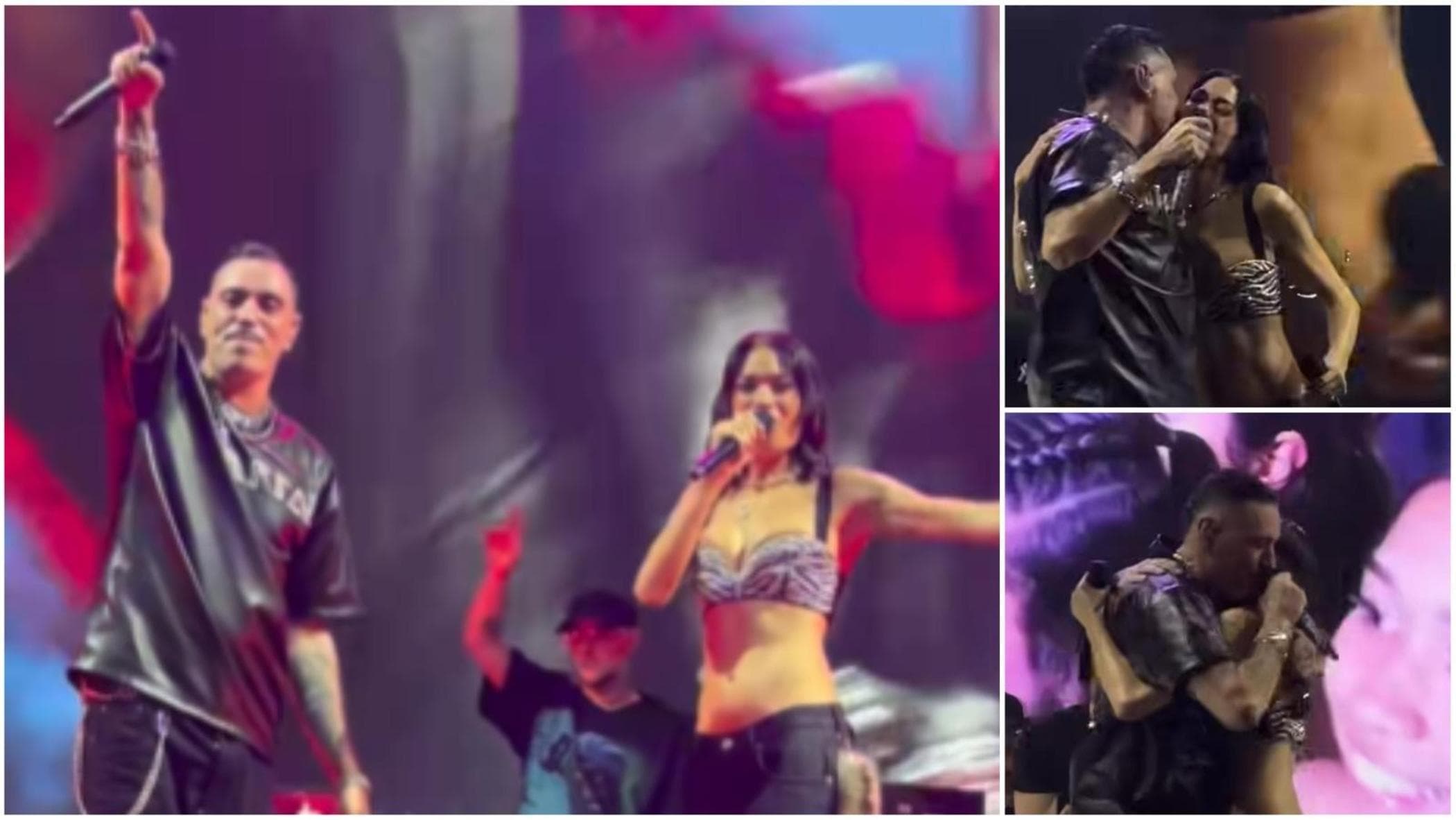 Marracash canta “Niente canzoni d’amore” con Elodie alla Barona: il ritorno della coppia sul palco