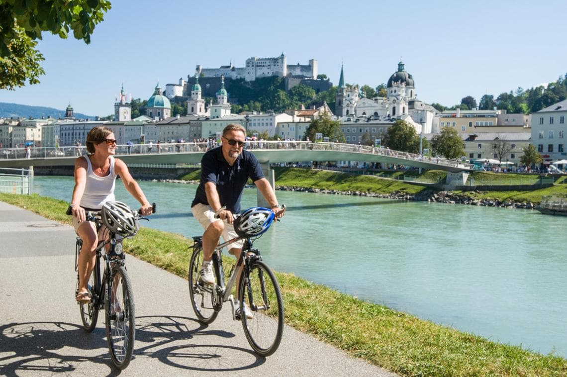 Ciclabile lungo il fiume Salzach ©Tourismus Salzburg GmbH