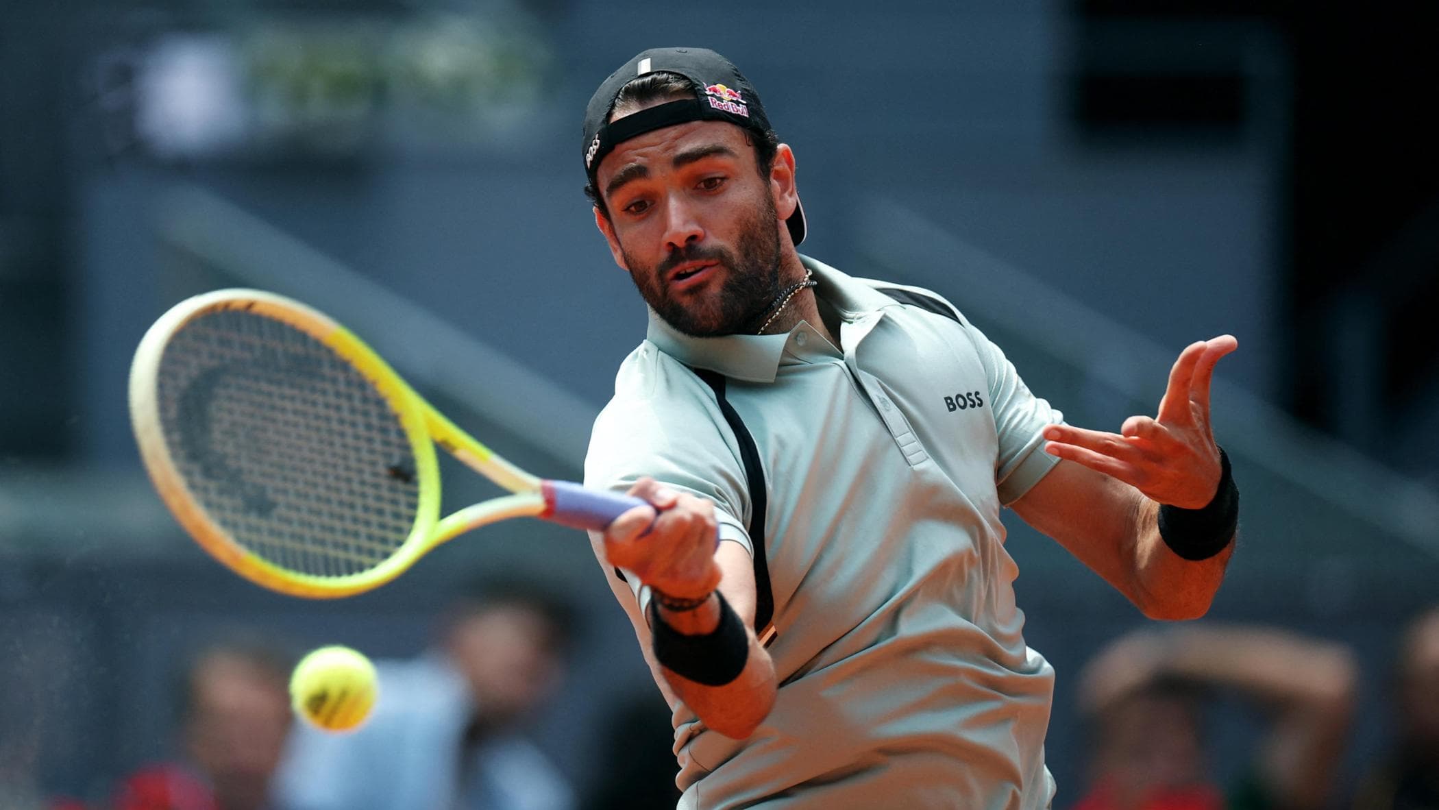 Berrettini subito fuori a Madrid, eliminati anche Bellucci e Cocciaretto