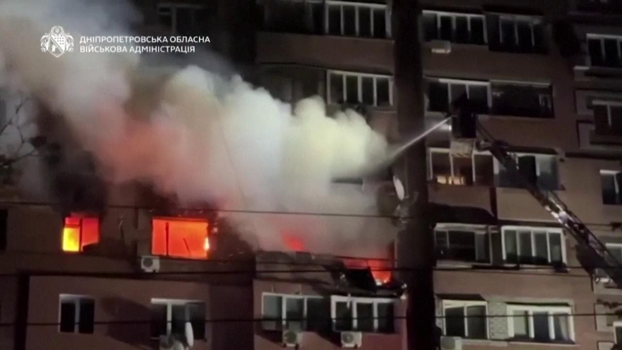 Ucraina, attacco russo a Dnipro: 2 morti e otto feriti