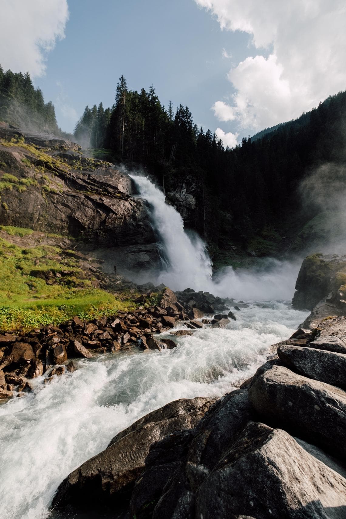 Le cascate di Krimml nel Parco Nazionale degli Alti Tauri © SalzburgerLand Tourismus