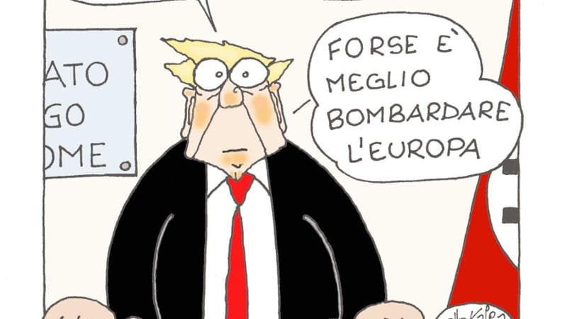 Anteprima: Trump e la crisi in Medio Oriente: la vignetta di Ellekappa