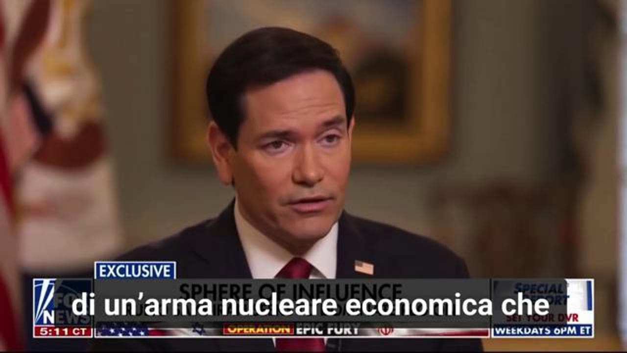 Rubio: "L'Iran usa lo stretto di Hormuz come un'arma nucleare economica"