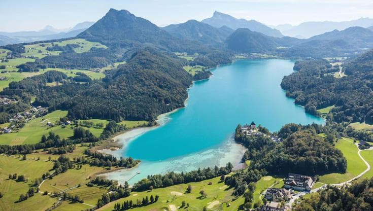 Il lago Fuschlsee nella regione del Salzkammergut © SalzburgerLand Tourismus