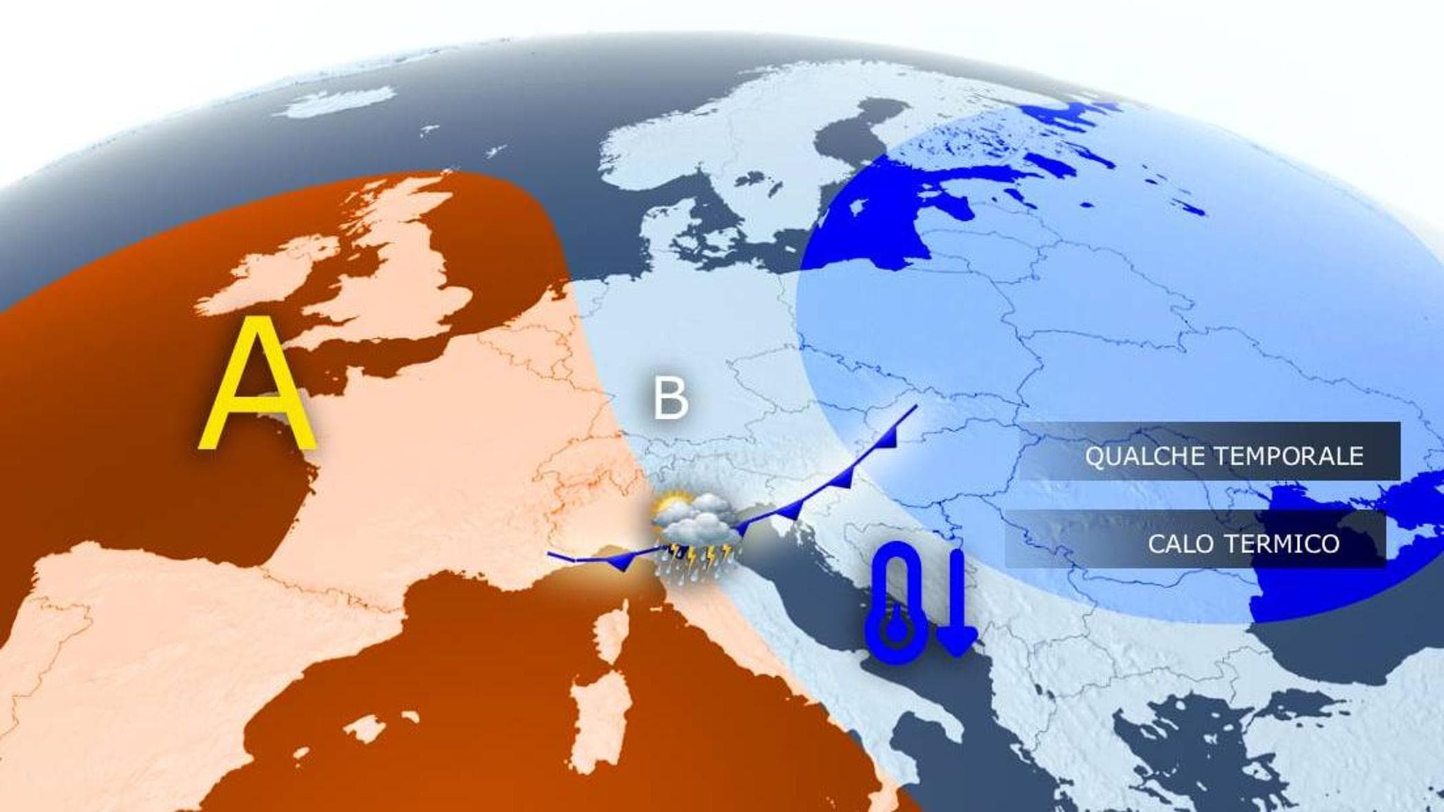 Previsioni meteo, rapido passaggio temporalesco, poi deciso miglioramento per il Primo maggio