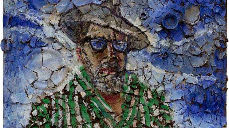 Untitled (Self-Portrait), dipinto del 2023 (Julian Schnabel Studio)