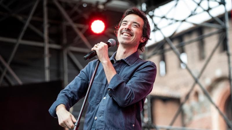 Il cantante italiano Diodato (Antonio Diodato) si esibisce sul Capital Stage al Castello Sforzesco durante la manifestazione del Party Like a Deejay. Milano (Italia), 9 Giugno 2024
