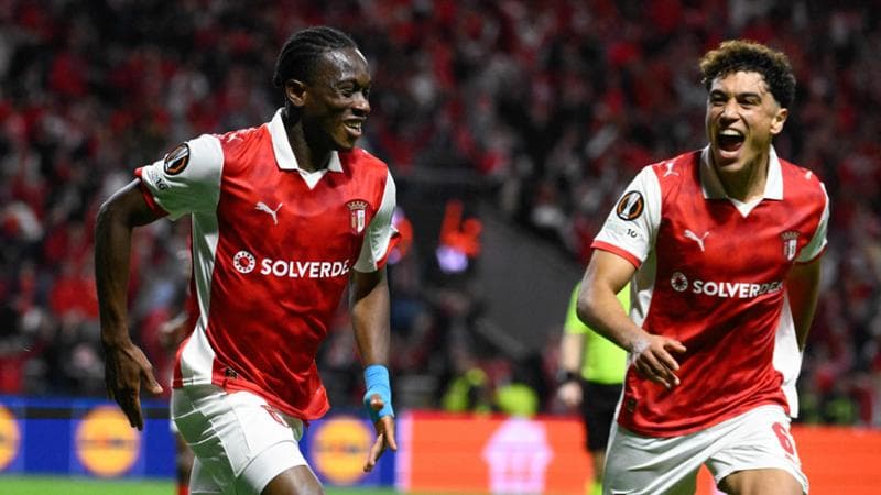 Dorgeles esulta dopo il gol che ha regalato la vittoria al Braga