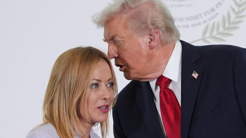 Un recente incontro tra Meloni e Trump