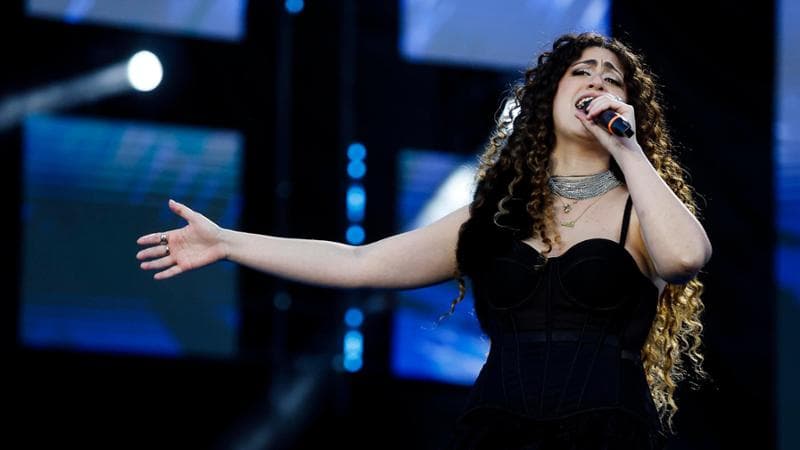Delia durante il concerto del Primo Maggio
