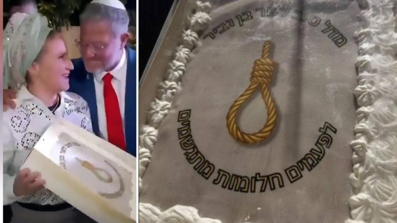 Israele: torta con cappio, il ministro Ben-Gvir festeggia il compleanno