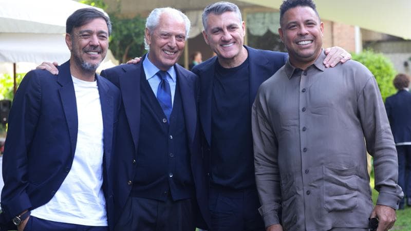 &Aacute;lvaro Recoba, Marco Tronchetti Provera, Ronaldo e Christian Vieri&nbsp;
