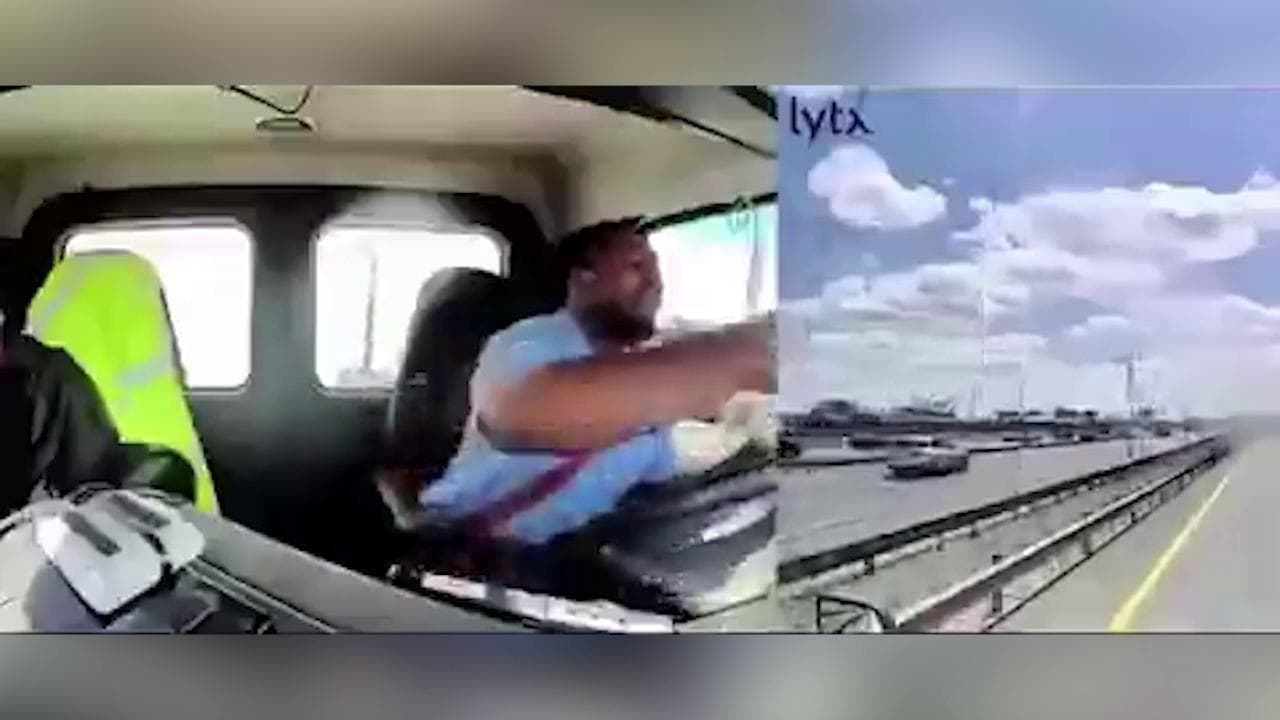 New Jersey, aereo atterrando urta palo della luce e camion: la reazione del guidatore (quasi illeso)