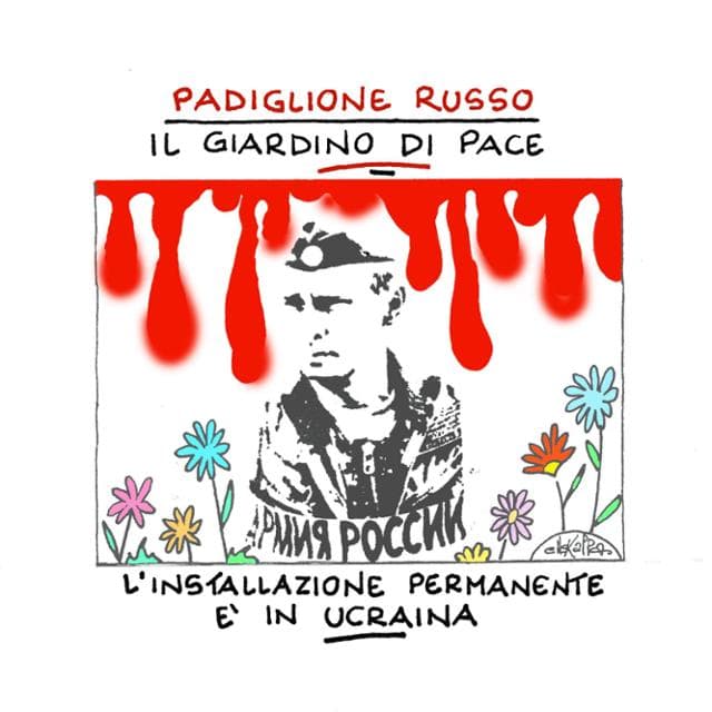 Anteprima: La vignetta di Ellekappa: il padiglione russo