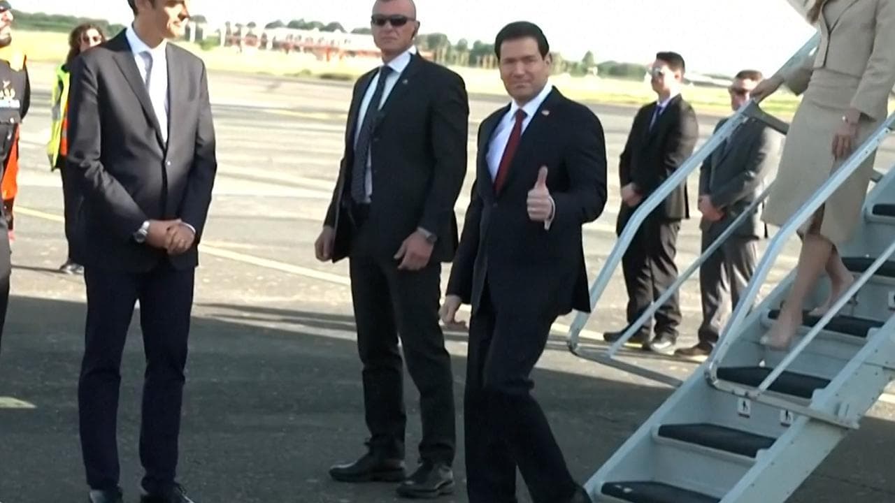 Stati Uniti: l'arrivo del segretario di Stato americano Rubio a Ciampino