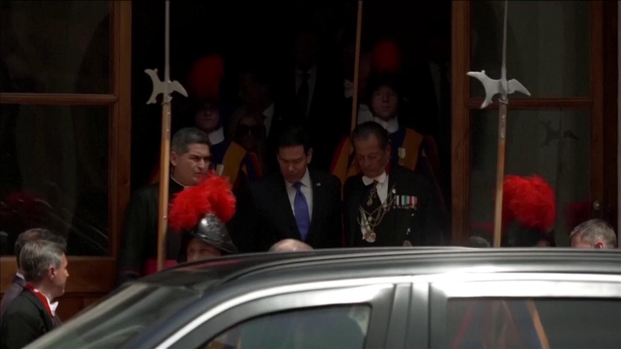 Marco Rubio lascia il Vaticano dopo l'incontro con il Papa. Poi posta: "Impegno comune per la pace"