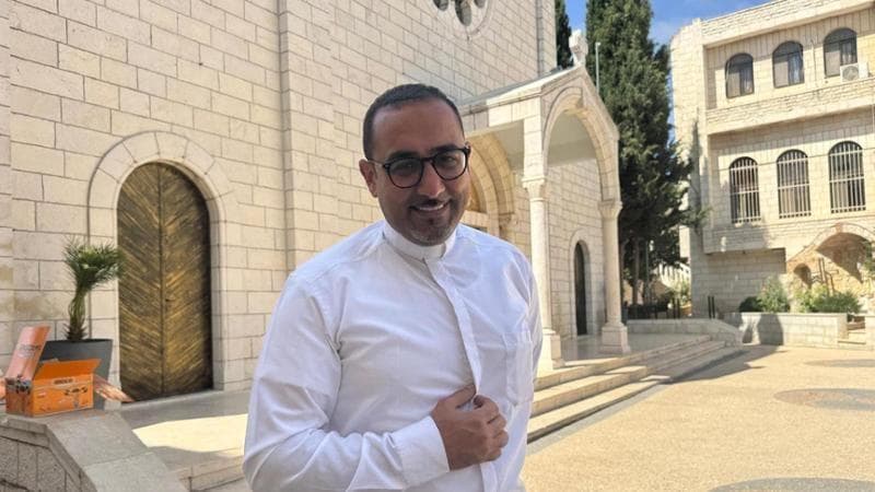 Anteprima: Cisgiordania, padre Bashar: “Pace per cristiani sotto assedio, grazie al Papa che lo chie…