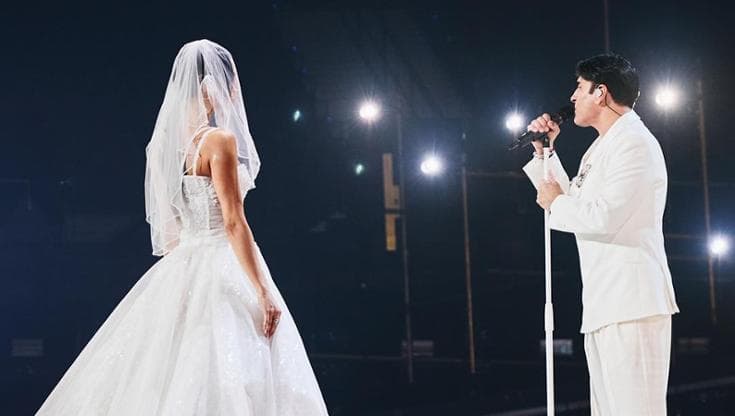 Sal Da Vinci all’Eurovision, le prove di “Per sempre sì” tra abiti bianchi e una sposa sul palco