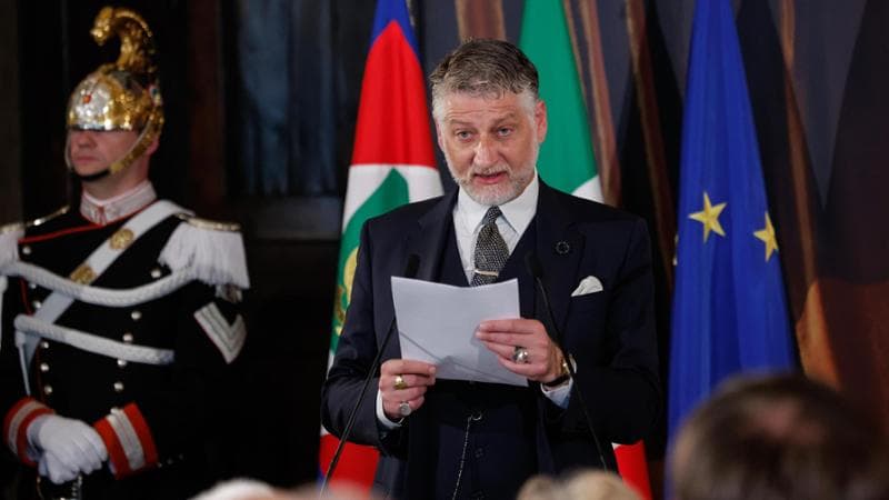 Roma, 5 maggio: il ministro della Cultura Alessandro Giuli