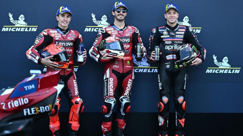 Marquez, Bagnaia e Bezzecchi