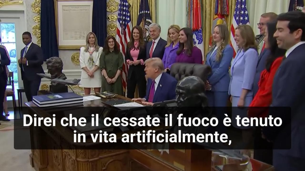 Iran, Trump: "Cessate il fuoco rimane in vigore, ma è debolissimo. È tenuto in vita artificialmente"