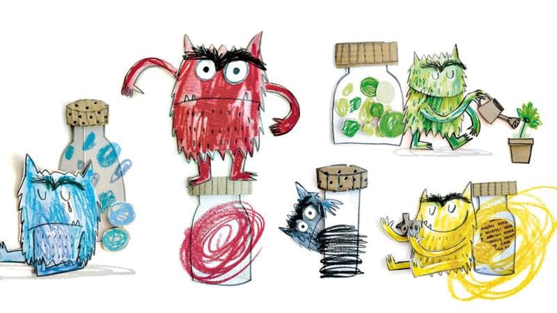 Illustrazione di Anna Llenas da I colori delle emozioni
