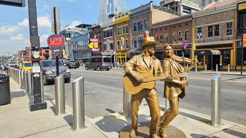 La strada degli honky tonk a Nashville